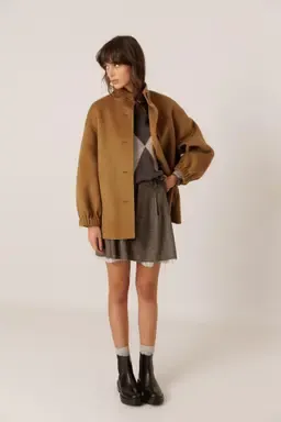 manteau Indi and Cold camel
