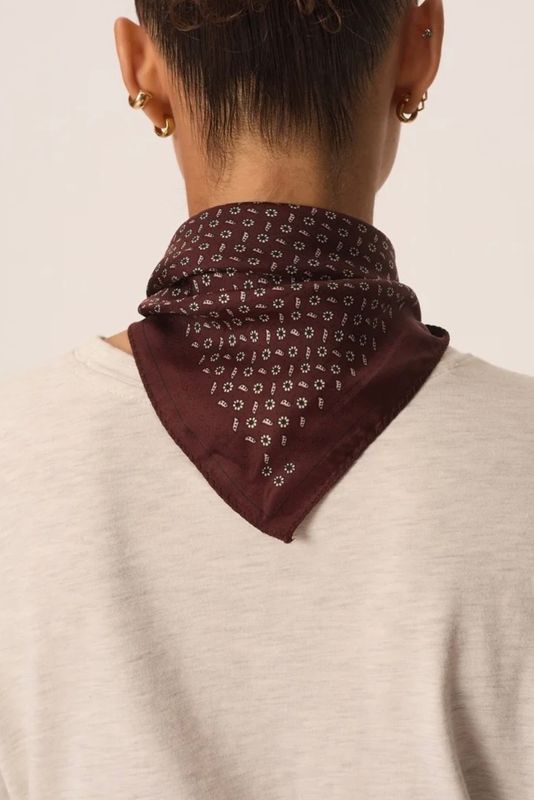 foulard Des petits hauts Natou cravate choco