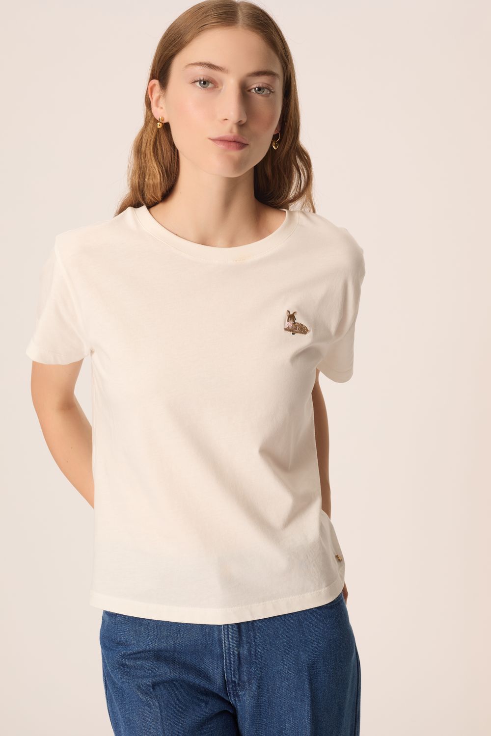 t-shirt Des petits hauts Fantine ecru