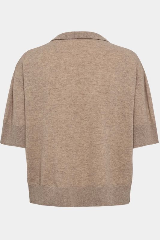 pull Sofie Schnnor melange brun col polo