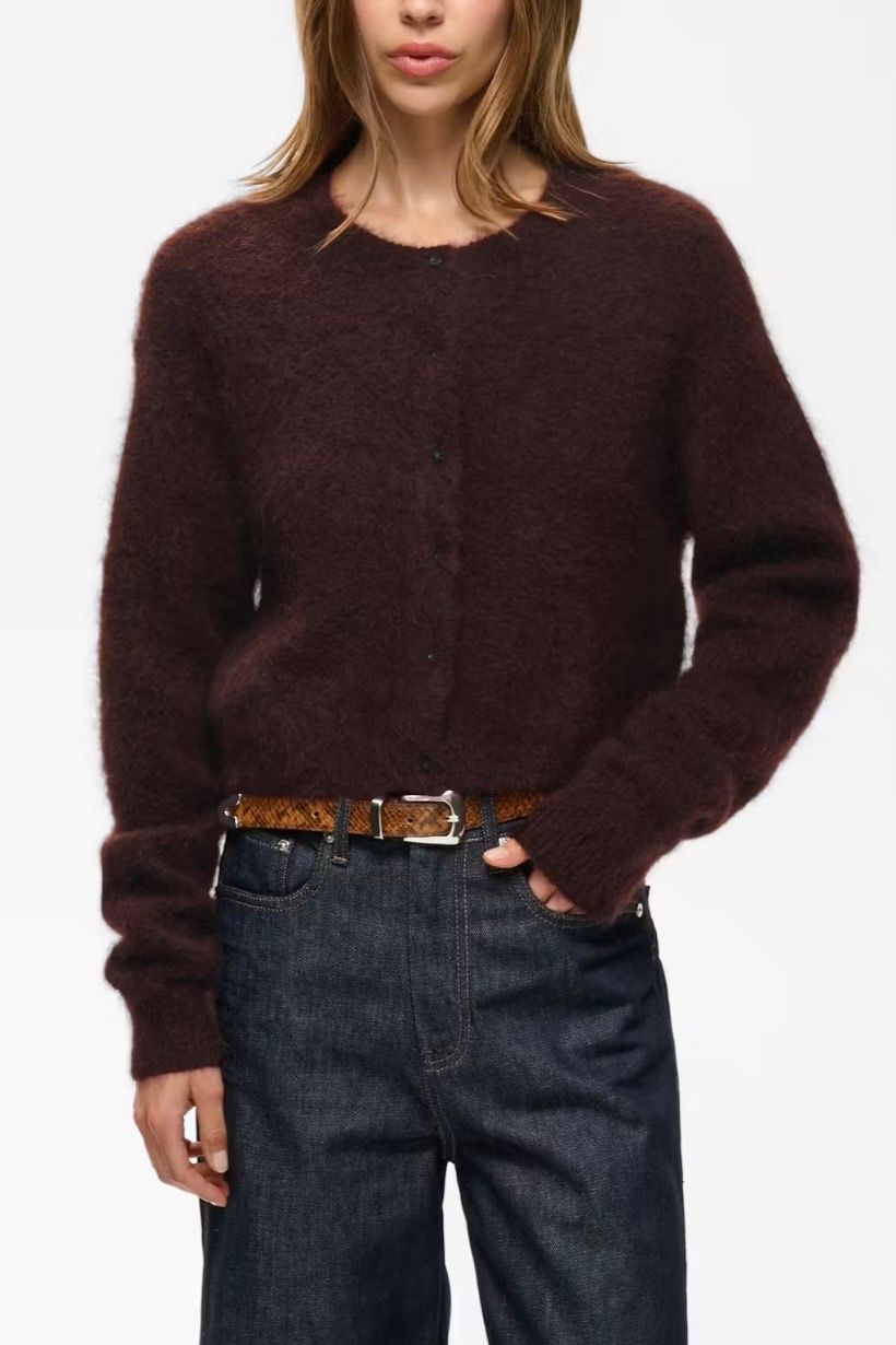cardigan Gestuz GZdebbies plum melange