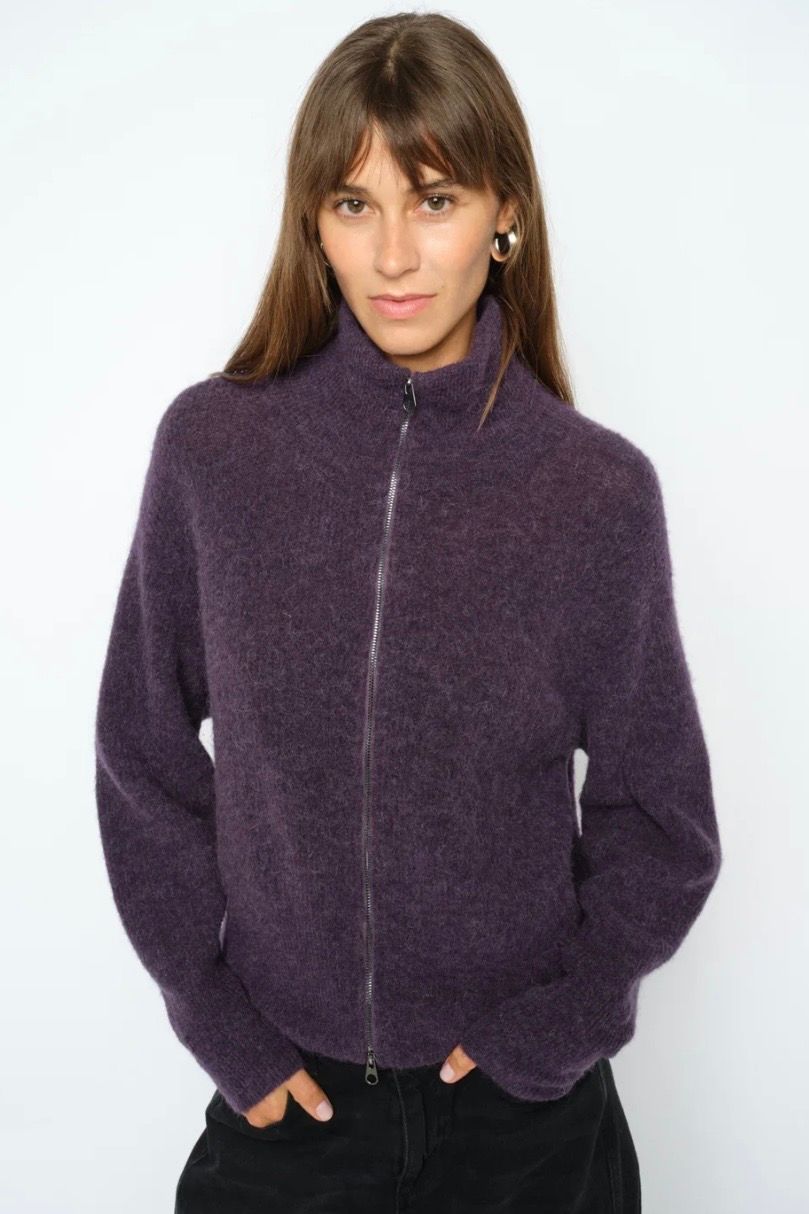 Cardigan Mosmosh MMThora zip sweet grape