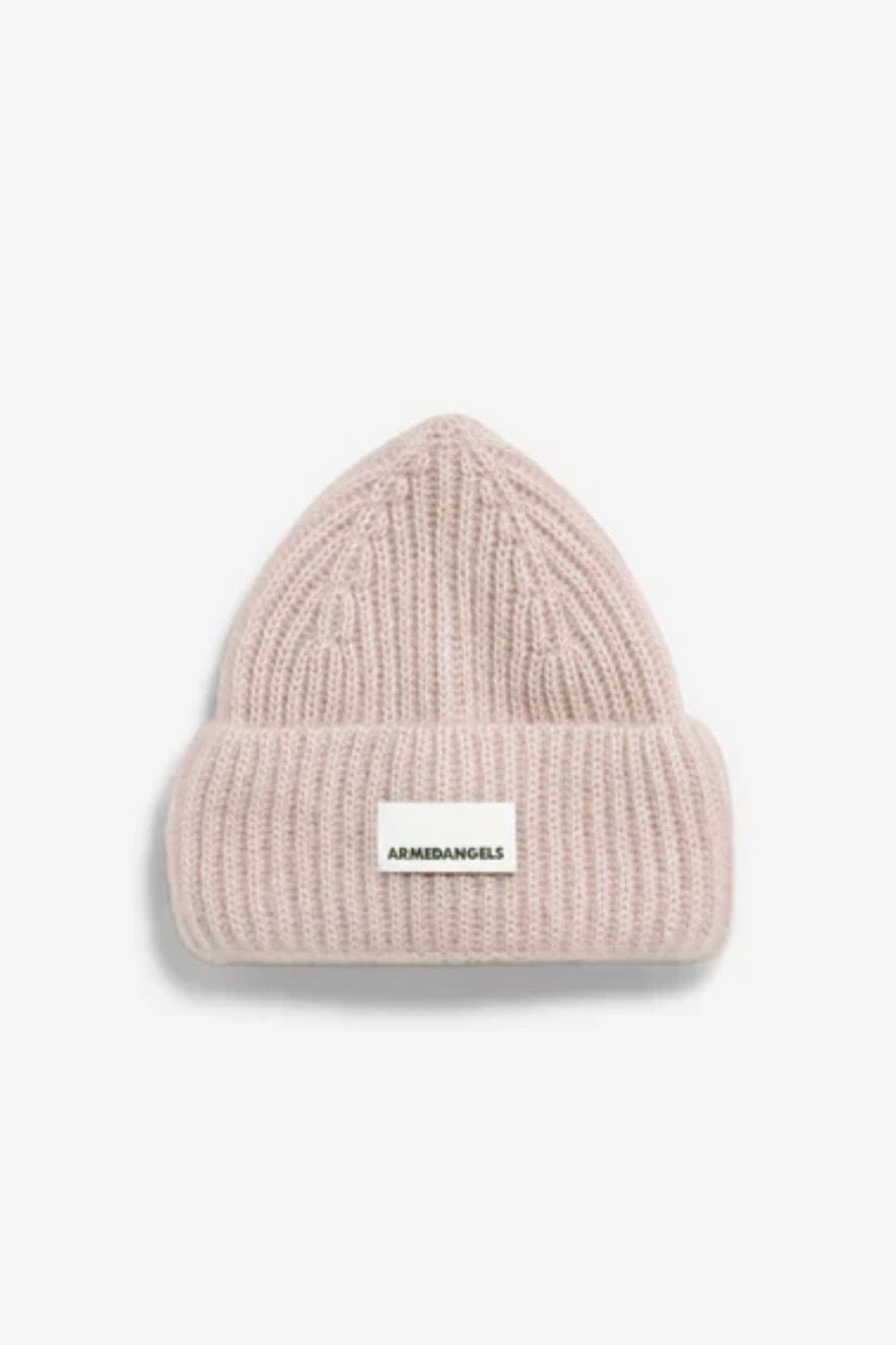 bonnet Armedangels mohair blend honey melange