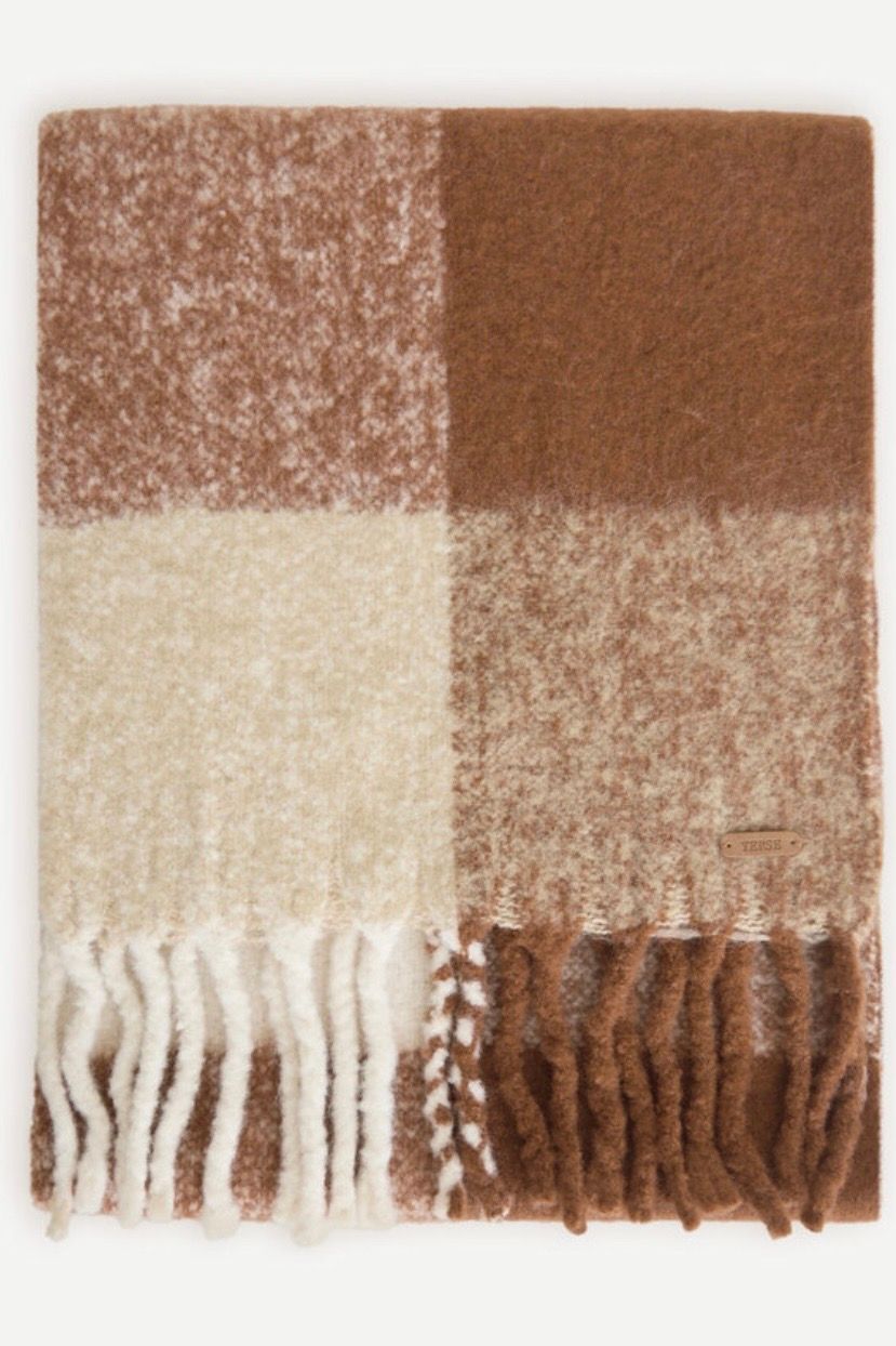 foulard Yerse camel maxi