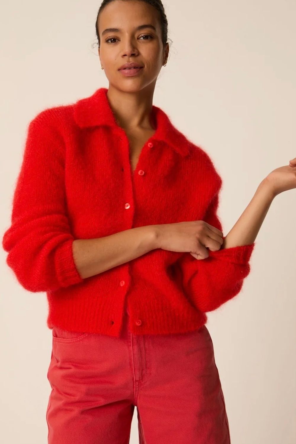 gilet Des petits hauts alpolo rouge