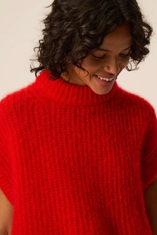 pull Des petits hauts Alize rouge
