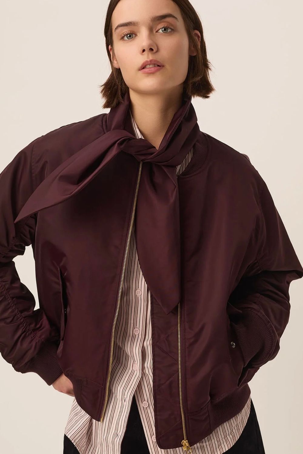 manteau Des petits Hauts Ygor Prune