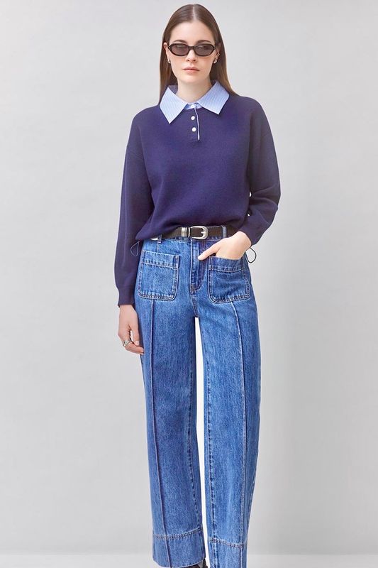 pull Suncoo Paulin bleu nuit