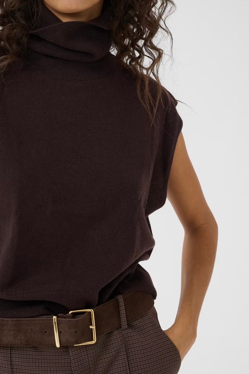 pull Gestuz GZmanzi waistcoat ganache