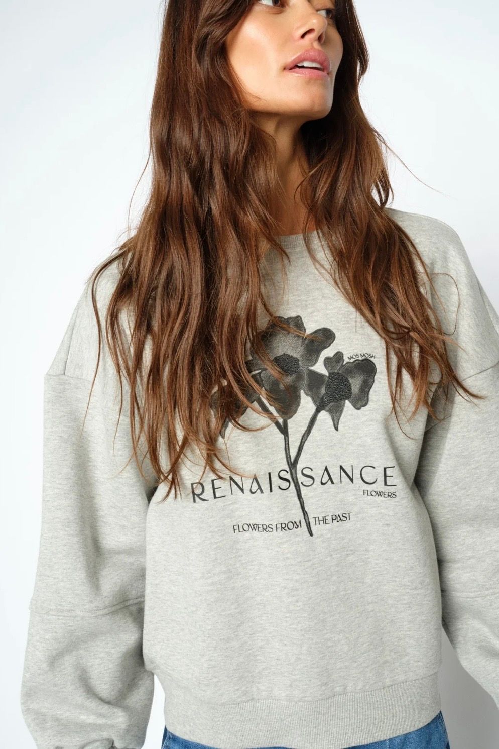 sweatshirt Mosmosh MMCandela grey melange