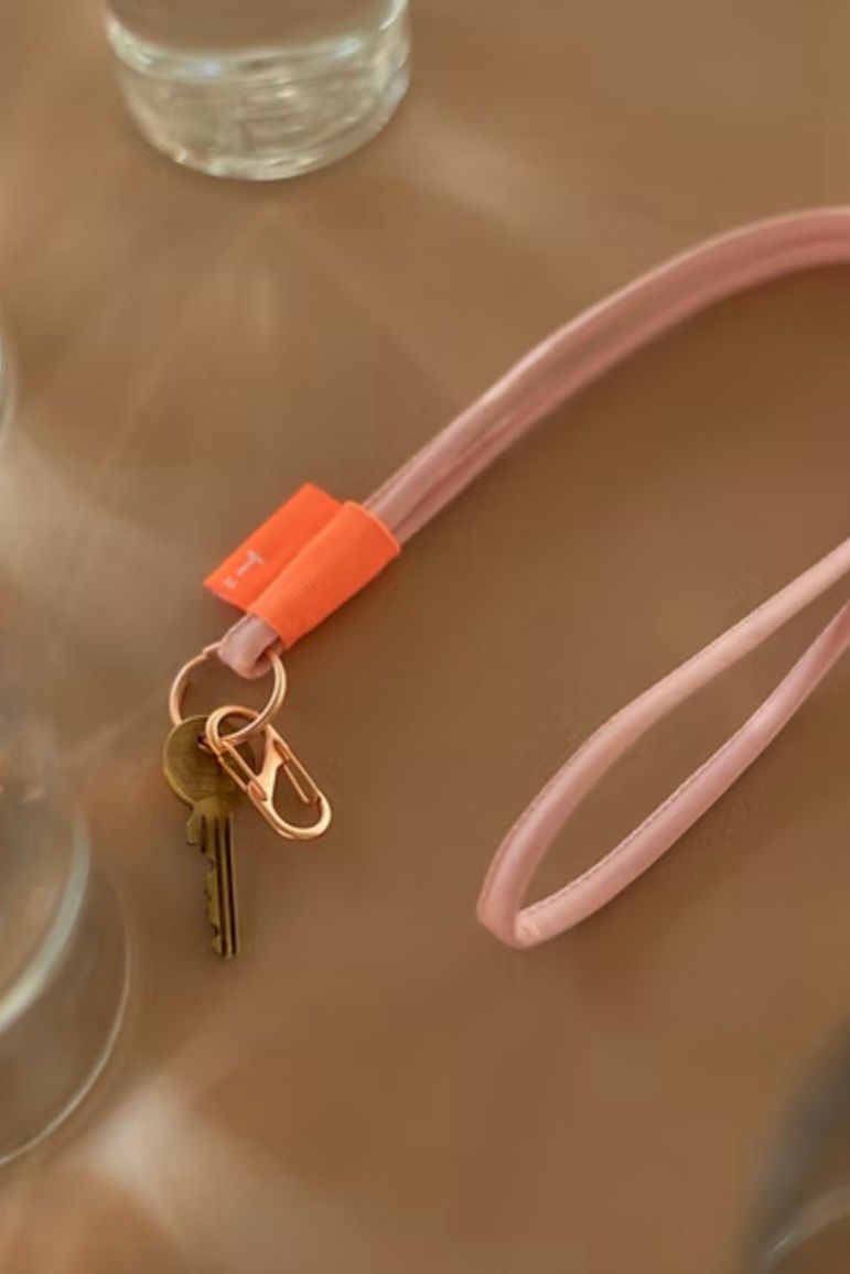 porte clé corde Tinnie+mia pink dolphin