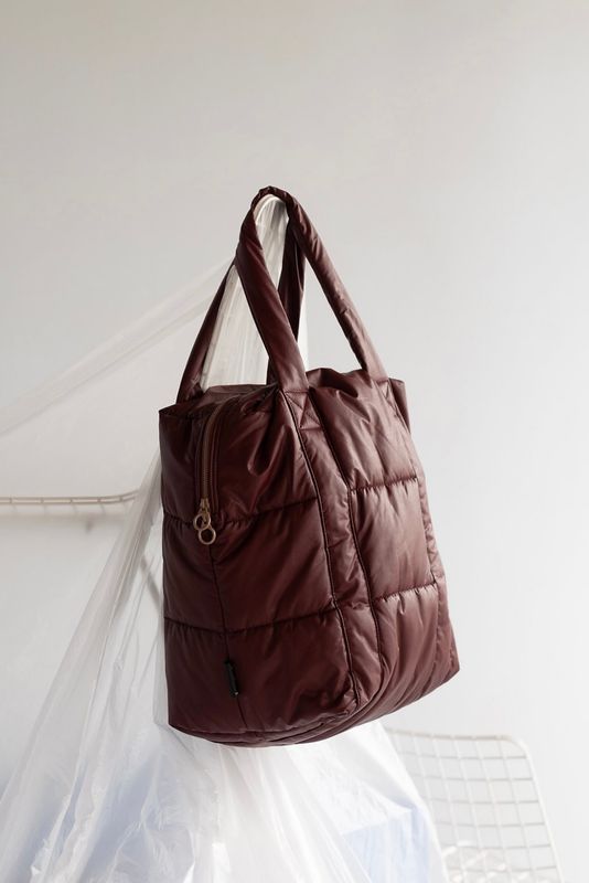 sac Tinnie+mia Clode puffy new maroon