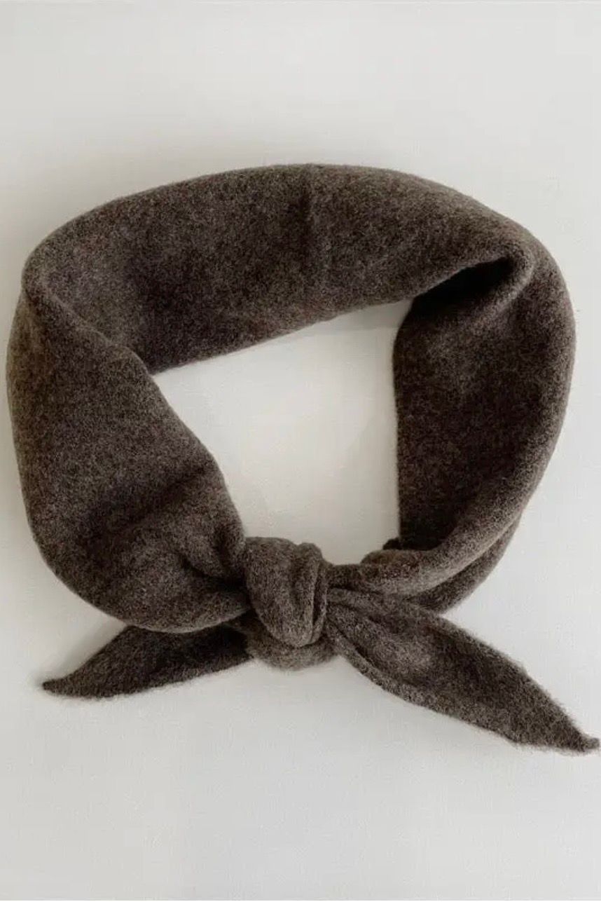 foulard Billy bamboo triangle, Colour: chocolat
