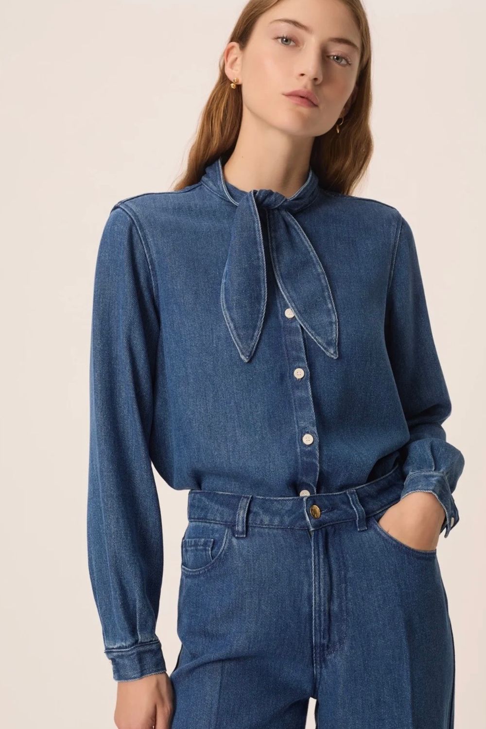 blouse Des petits hauts Lenora middle blue