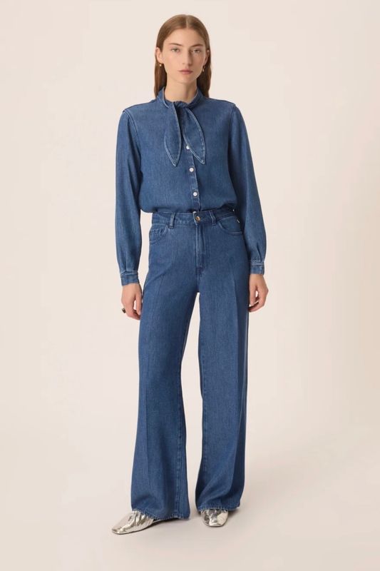 blouse Des petits hauts Lenora middle blue