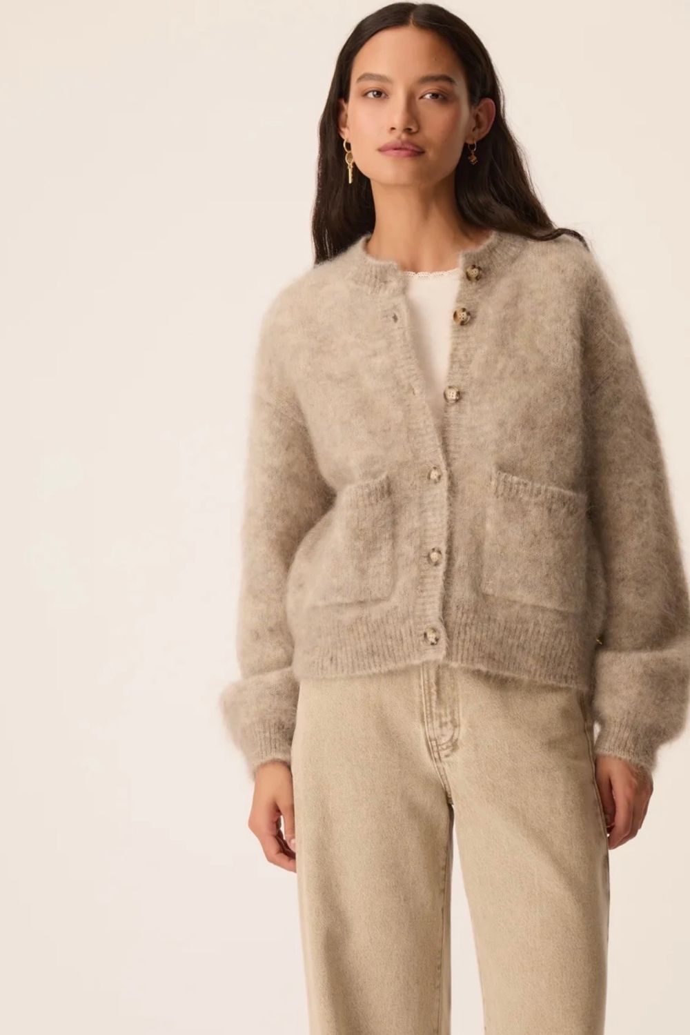 cardigan Des petits hauts Aliocha galet