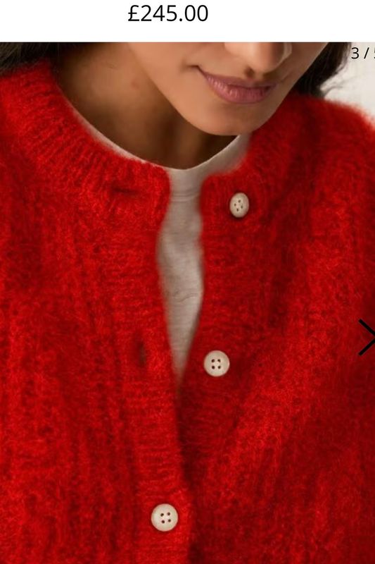 cardigan des petits hauts Alma rouge