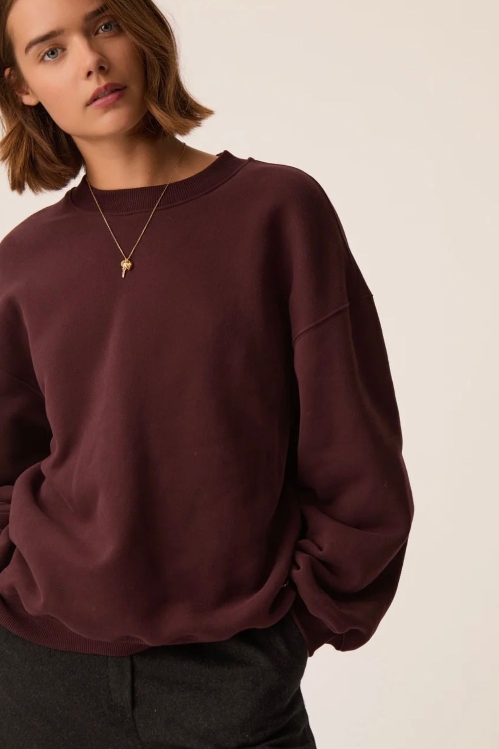 sweat-shirt Des petits Hauts Joeme prune