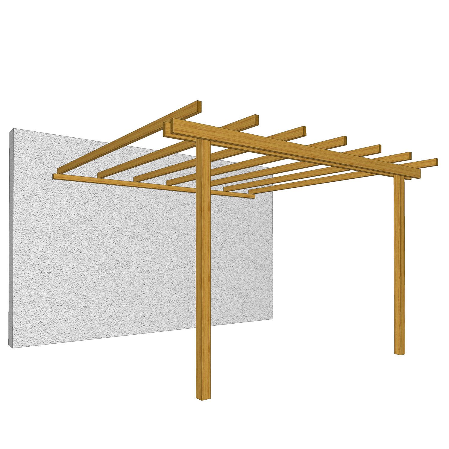 PERGOLA ADDOSSATA 300X300