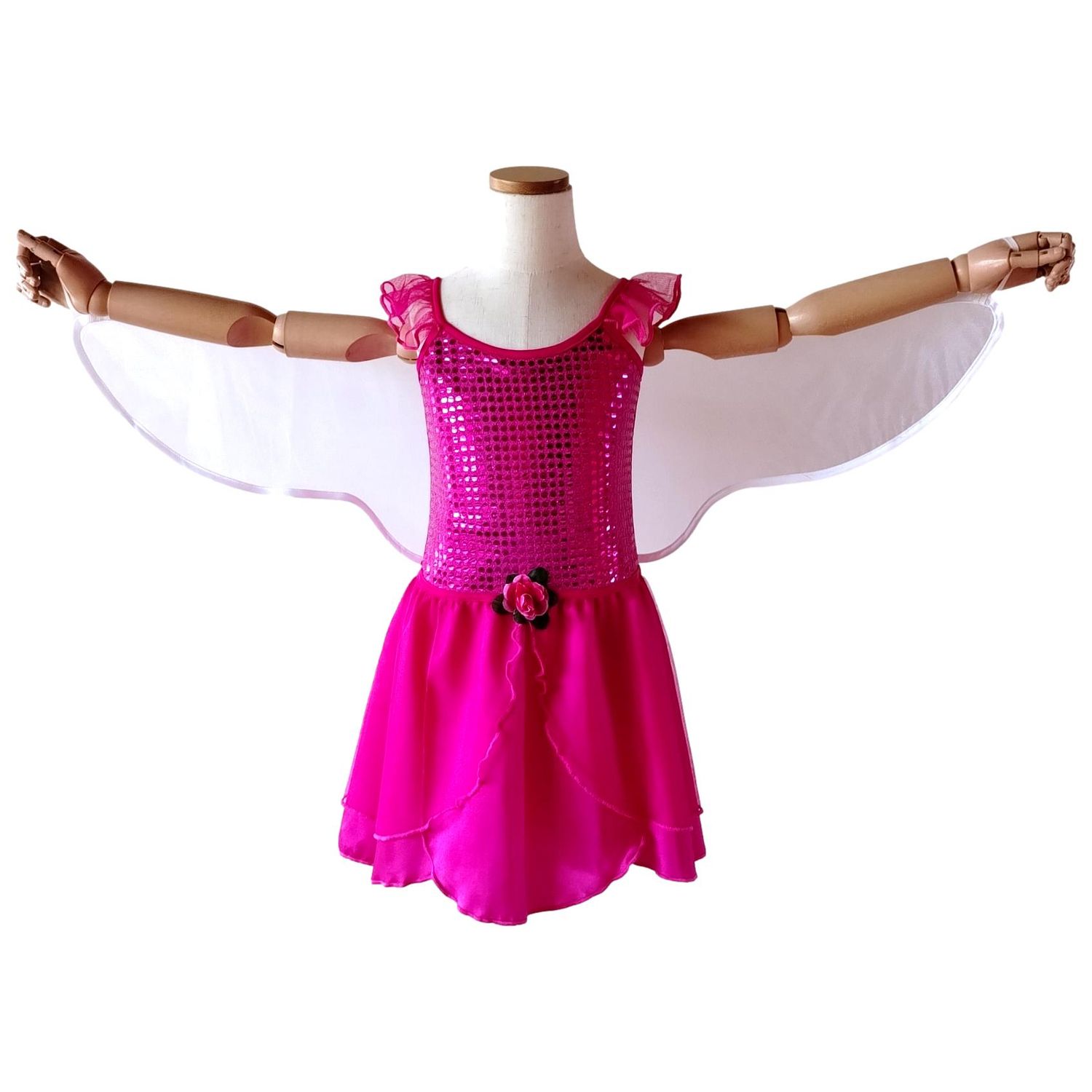 Pink Fairy Dress and Wings