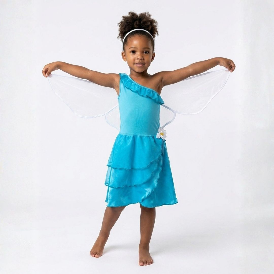 Blue Fairy Dress and Wings