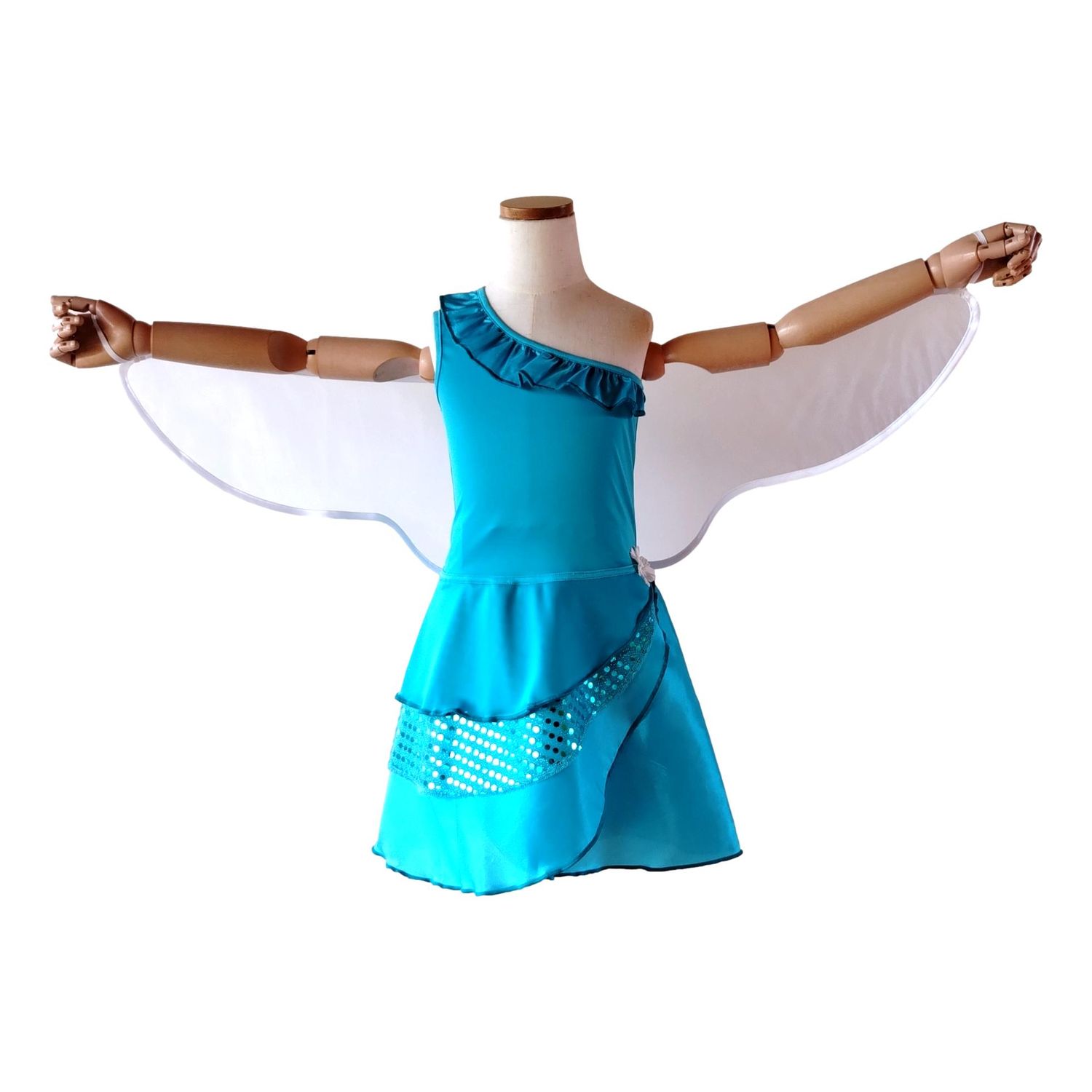 Blue Fairy Dress and Wings
