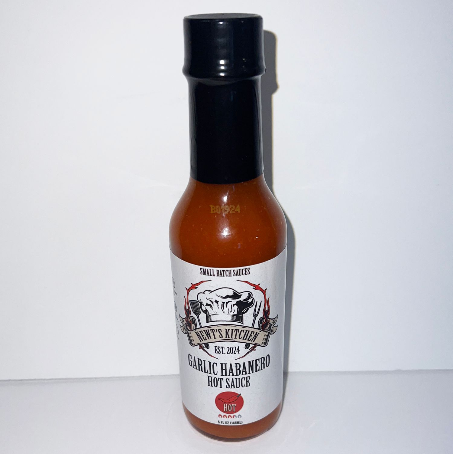 Garlic Habanero (Hot) Newt&#39;s Kitchen Hot Sauce