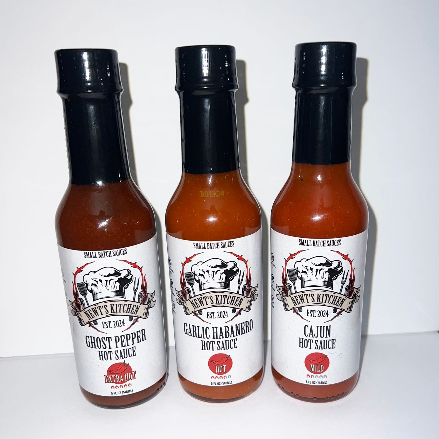 Assortment Pack of all 3 Newt'sHot Sauces