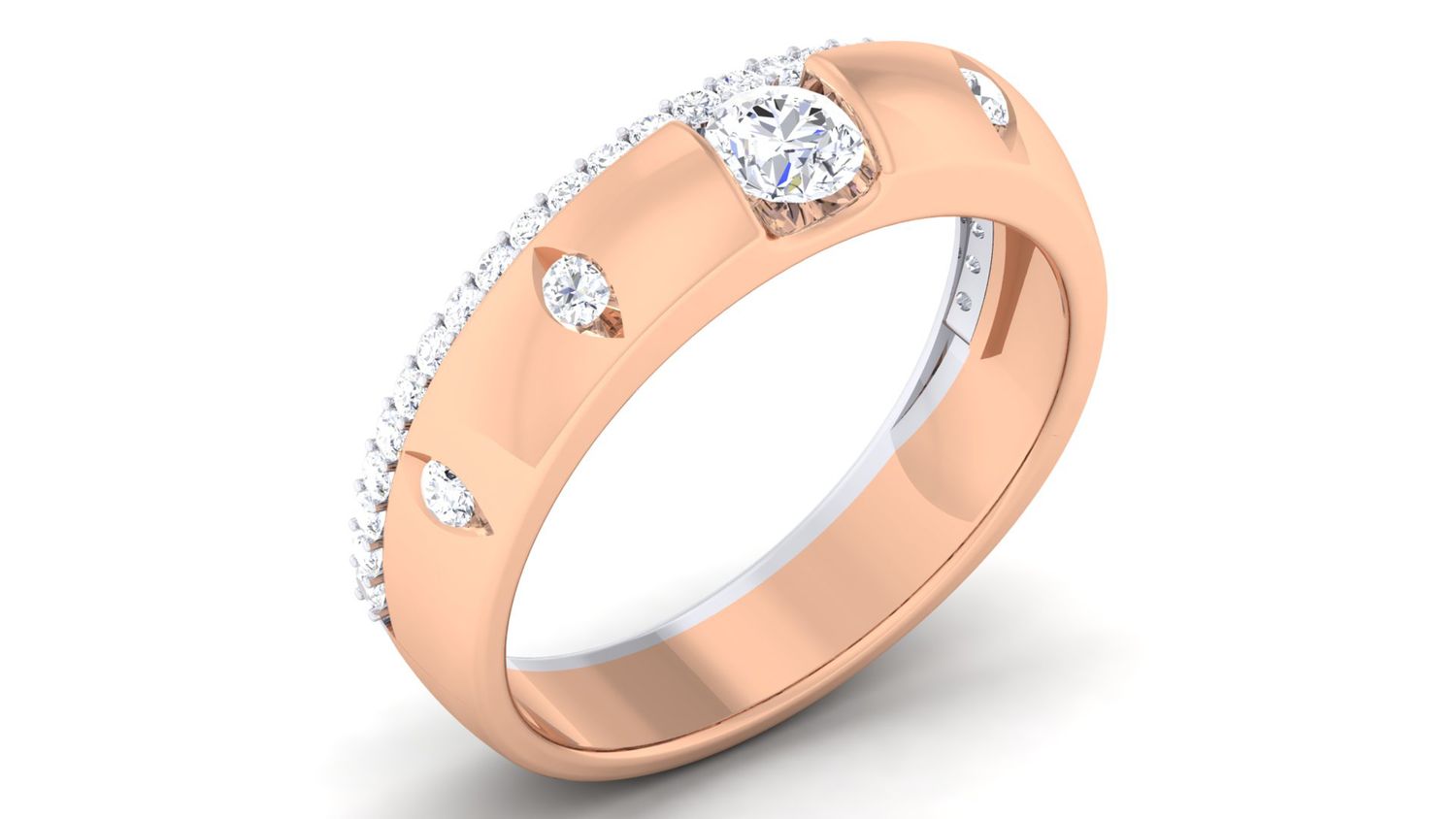 Titanium Ascendancy Diamond Ring