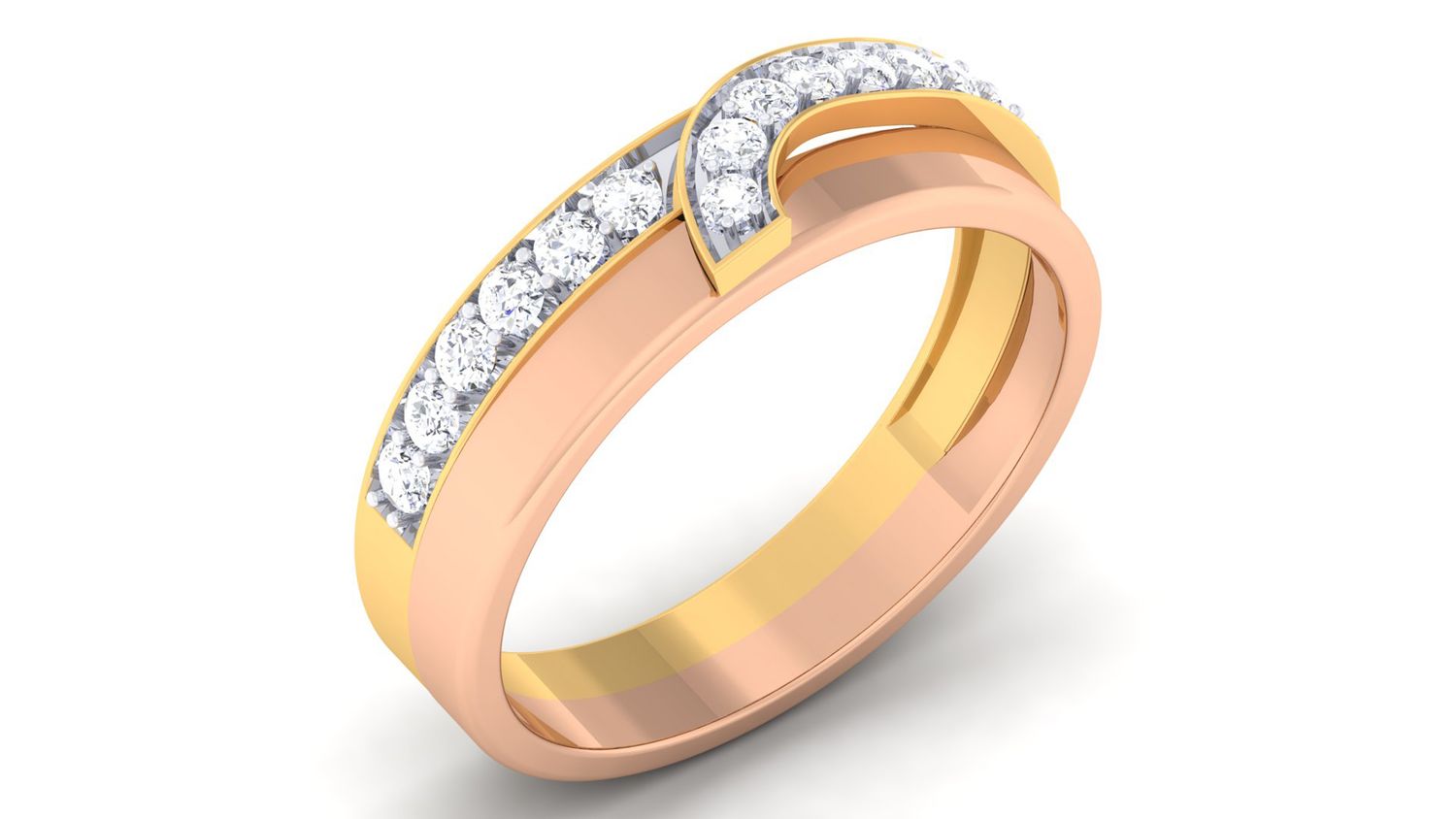 Golden Emperor Diamond Band