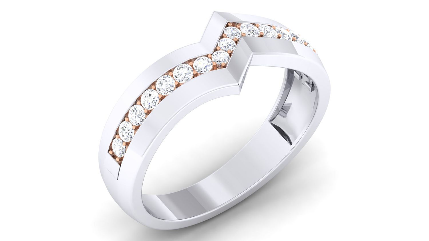 Silver Dragon Diamond Ring
