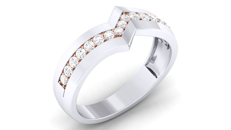 Silver Dragon Diamond Ring