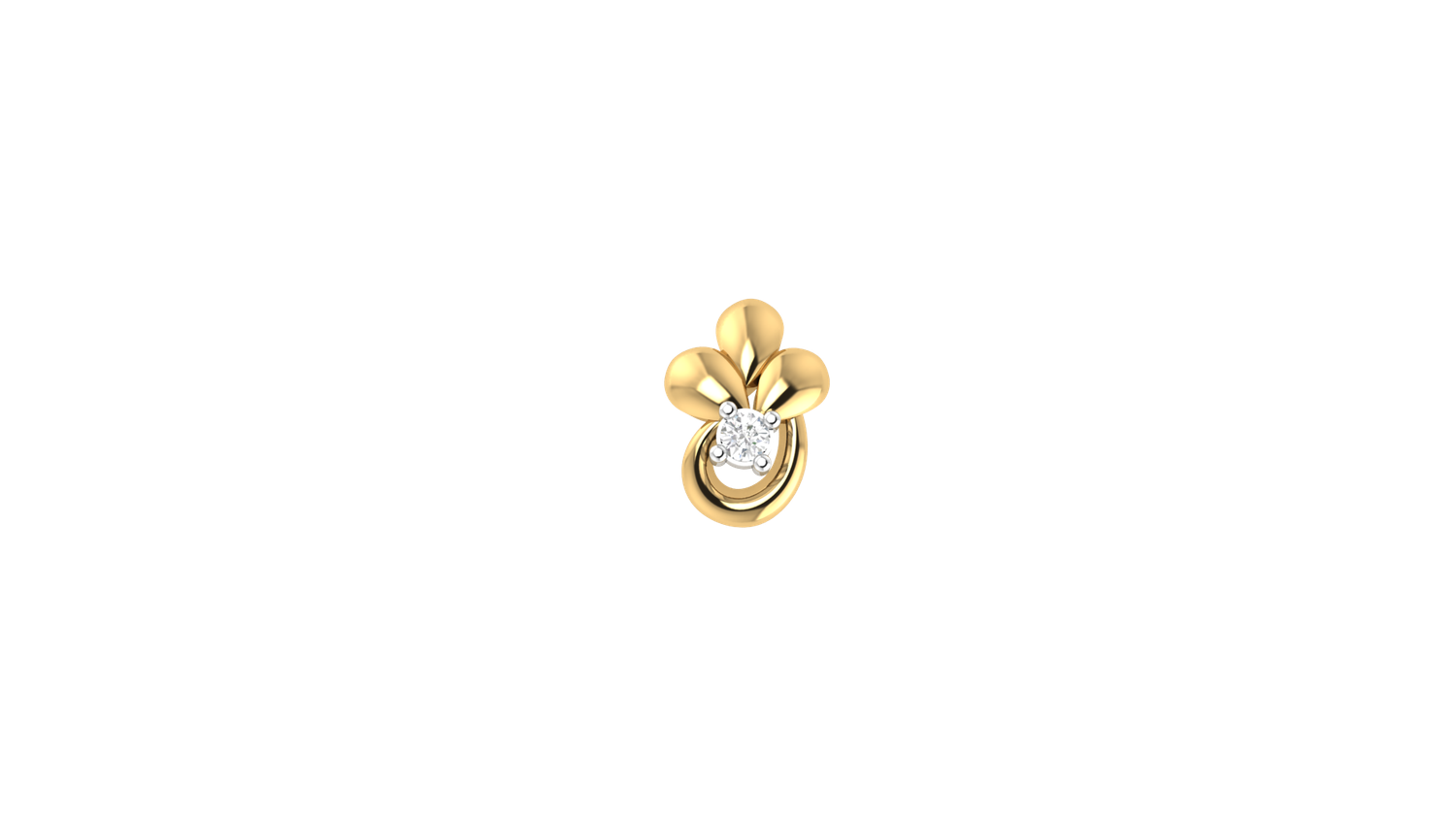 Hexagon Glow Nose Pin