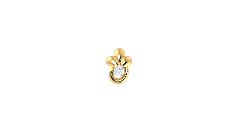 Hexagon Glow Nose Pin