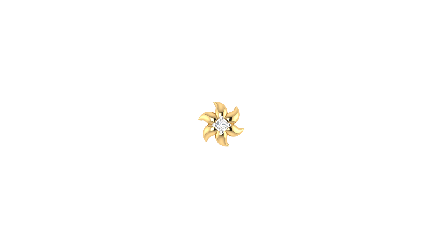 Raindrop Radiance Nose Pin
