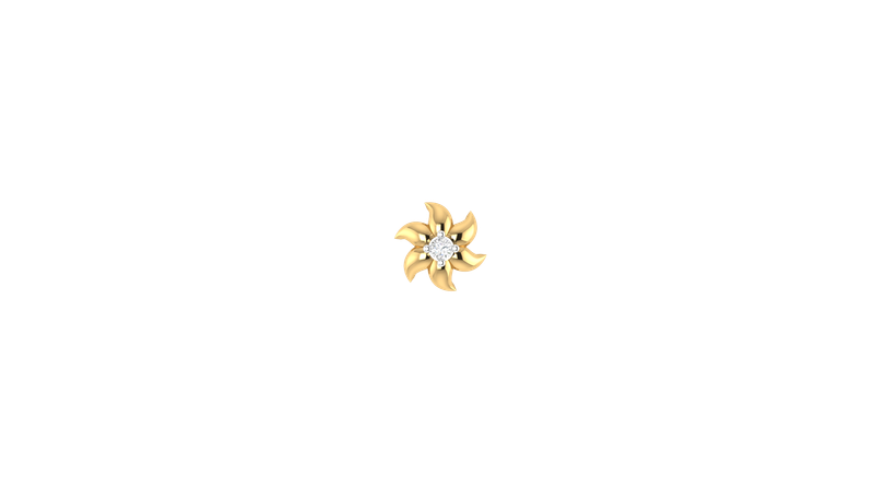 Raindrop Radiance Nose Pin
