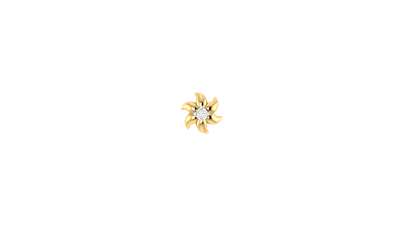 Raindrop Radiance Nose Pin