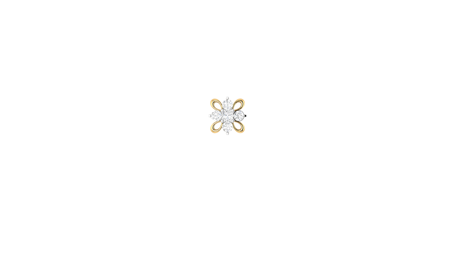 Chandbali Spark Nose Pin