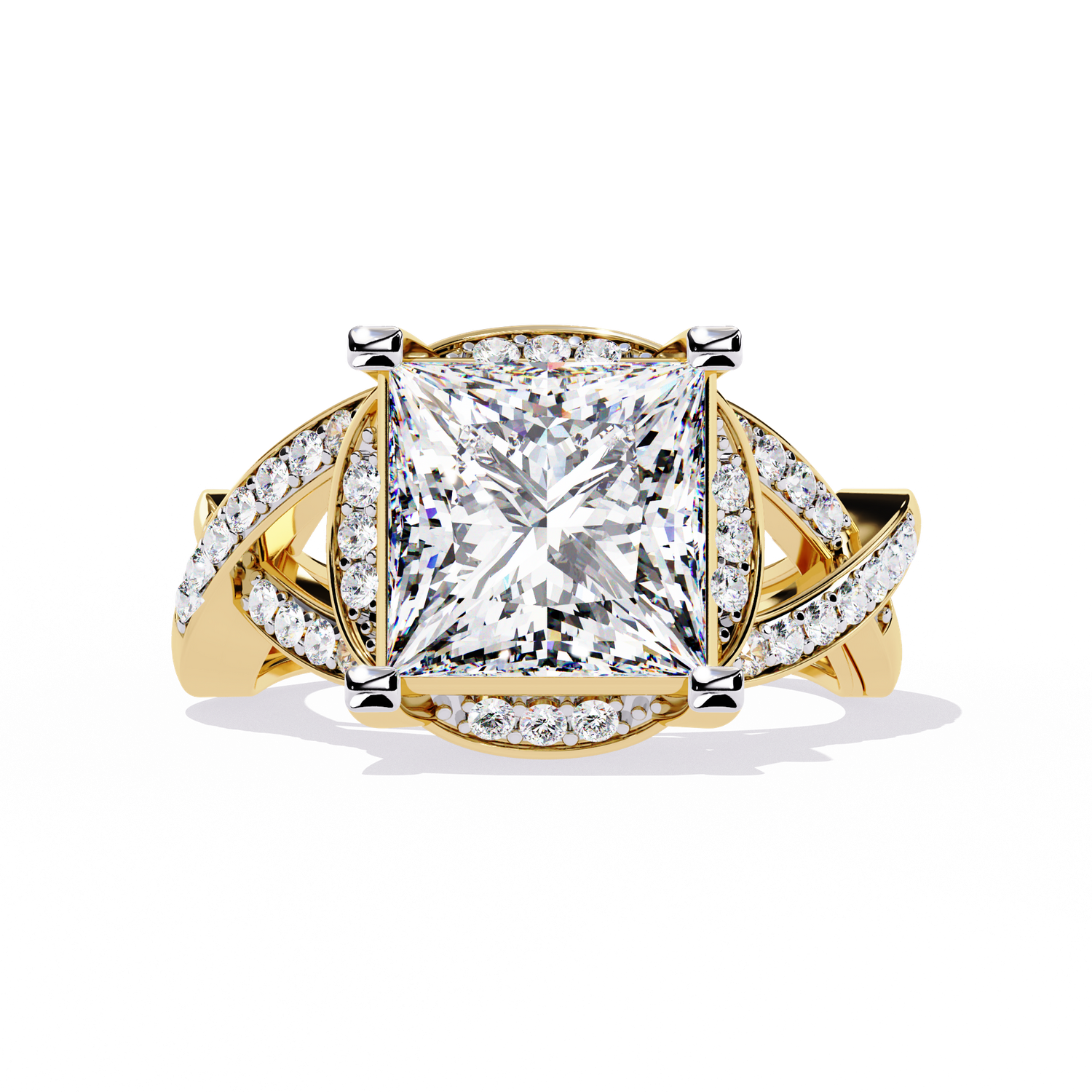 Regal Radiance Princess Diamond Ring