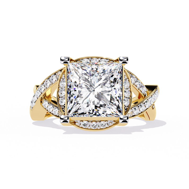 Regal Radiance Princess Diamond Ring
