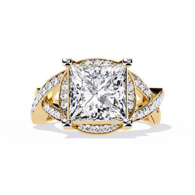 Regal Radiance Princess Diamond Ring