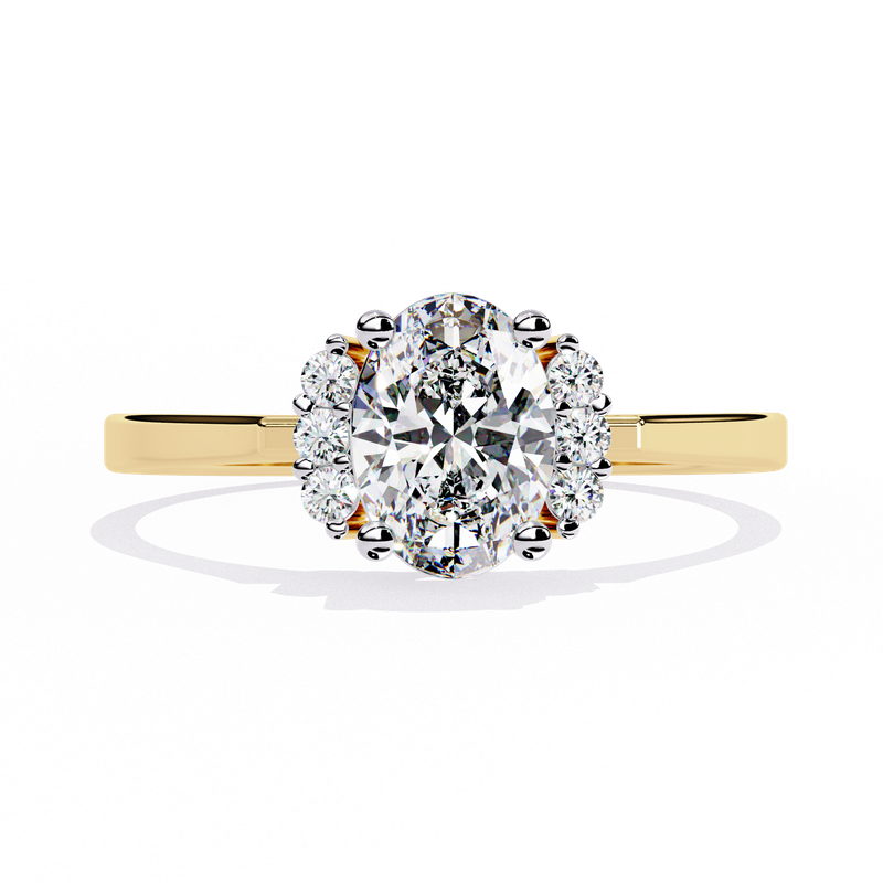 Oval Radiance Diamond Ring