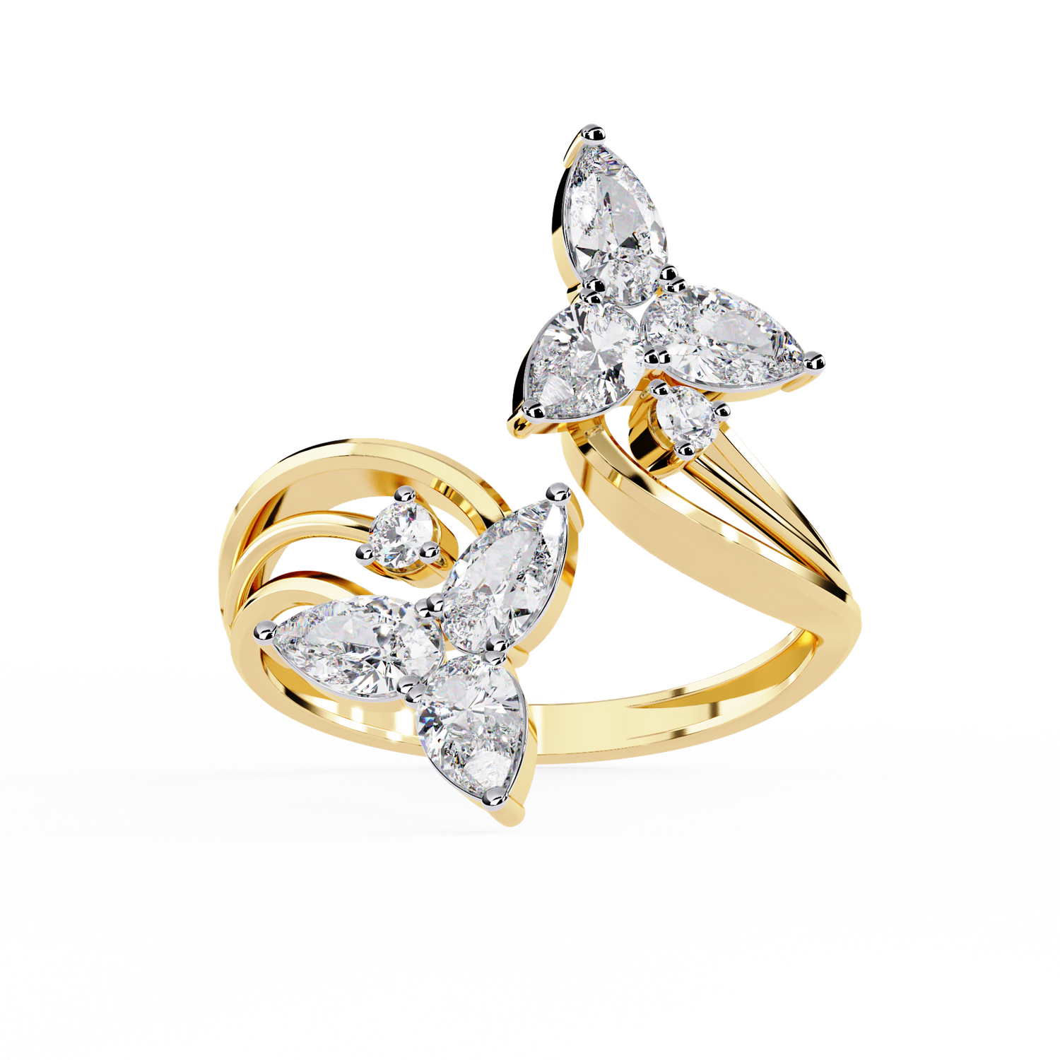Butterfly Bloom Diamond Ring