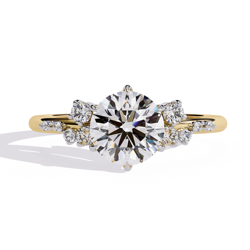 Radiant Symphony Diamond Ring