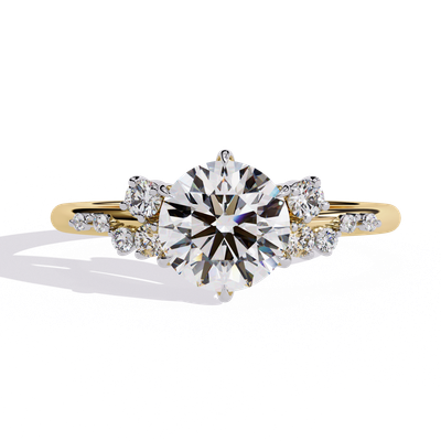 Radiant Symphony Diamond Ring