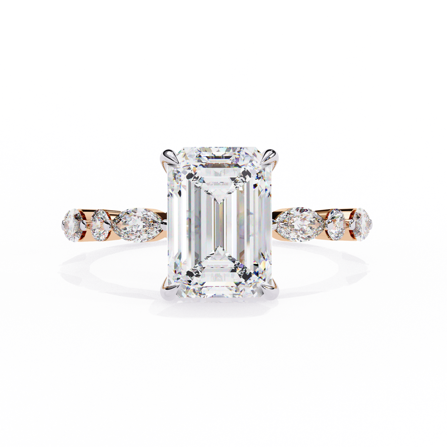 Majestic Emerald Diamond Ring