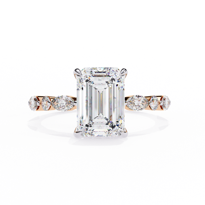 Majestic Emerald Diamond Ring