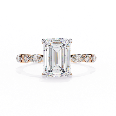 Majestic Emerald Diamond Ring