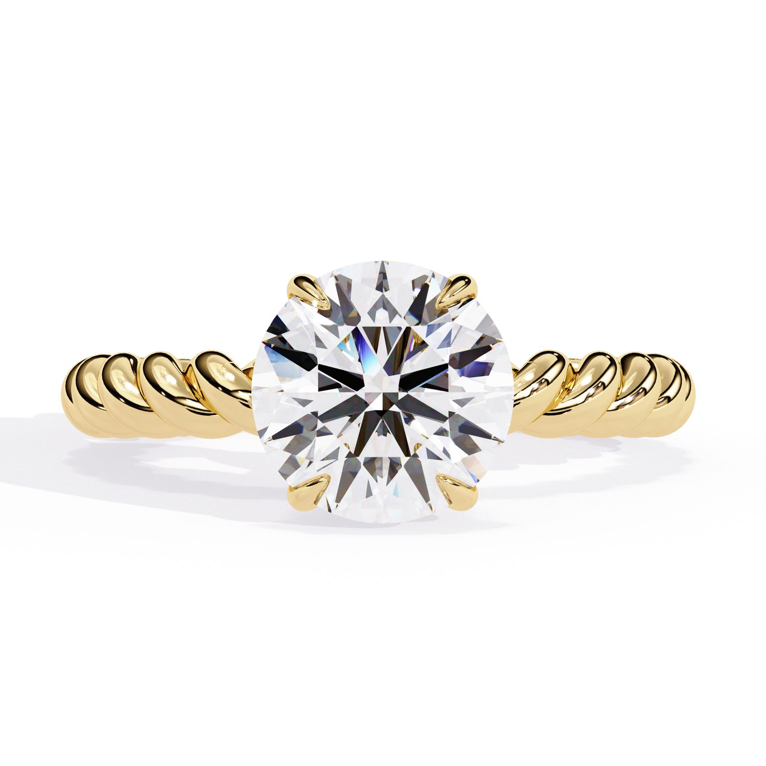 Twisted Elegance Diamond Ring