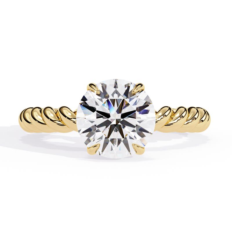 Twisted Elegance Diamond Ring
